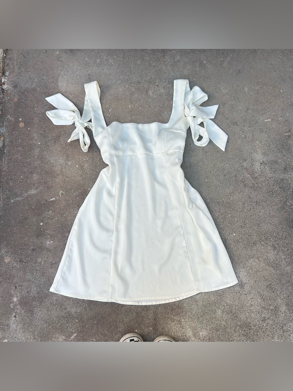 Urban Outfitters Coquette Cottagecore Satin Tie Back Mini Dress